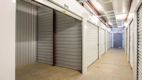 Indoor storage units in Gainesville, FL, inside a medium size unit
