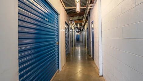 Self Storage in Baltimore, MD, hallway of storage units