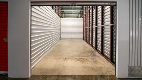 Inside view of a storage locker