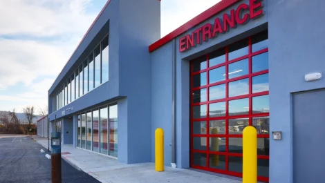 Entrance to drive thru Devon Self Storage - Allentown