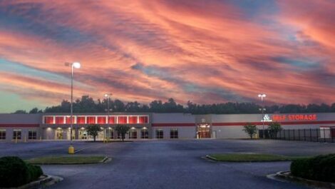 Exterior of Devon Self Storage in Macon.