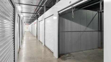 Inside a large storage unit in Walpole, MA