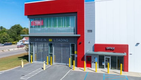 Exterior View of entrance to Devon Self Storage Foxhill Walpole, MA