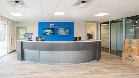 clean, modern office area at Devon Self Storage- Yaphank