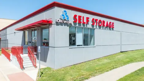 Exterior Image of Devon Self Storage Office on Boonville