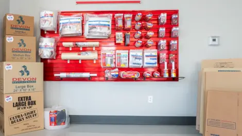 Interior Image of merchandise at Devon Self Storage facility, Devon Self Storage Boonville