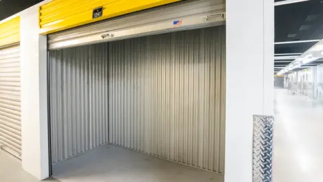 Interior view of a storage locker