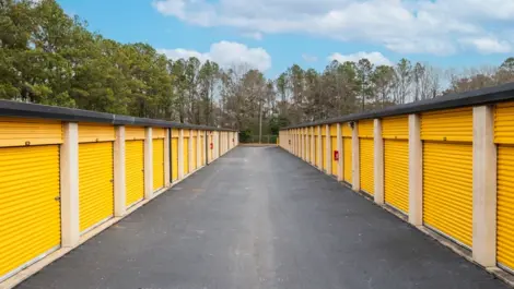 Devon Self Storage - 2648 Two Notch Road, SC, exterior, yellow door