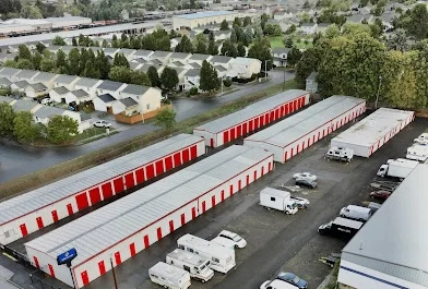 aerial view of storage, Devon Self Storage - Kauffman Ave