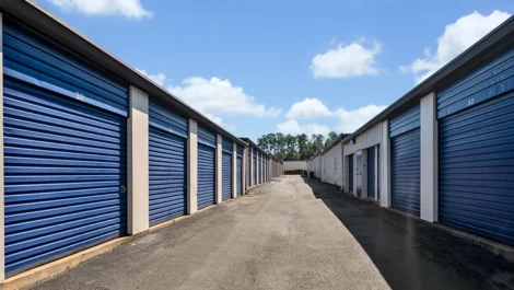 Devon Self Storage - Cobb Pkwy, lane of storage units