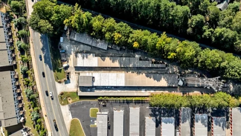 Devon Self Storage - Decatur, drone view