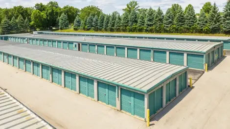 Exterior view of storage units Coliseum Blvd