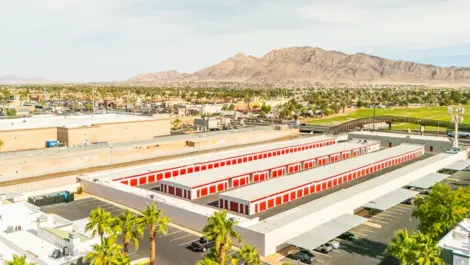 Devon Self Storage South Nellis Blvd drone view.
