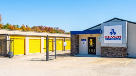 Devon Self Storage - Holden Road, store front, gated storage