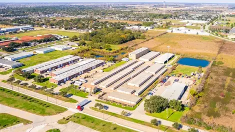 Devon Self Storage in Katy, TX drone view