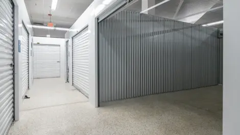 Inside storage units, looking inside a large one at Devon Self Storage - Lawrenceville in Lawrenceville, GA