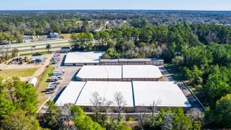 Aerial view of Devon Self Storage Pinehurst, TX