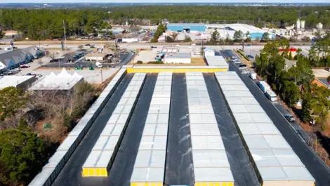 Drone view of Devon Self Storage - Two Notch Road