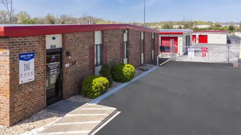 Entrance, plus gated access to storage facility in Hendersonville at Devon Self Storage - Main Street