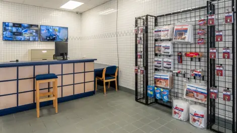Close up of wall of supplies for moving, packing and storage Devon Self Storage - Lawrenceville in Lawrenceville, GA