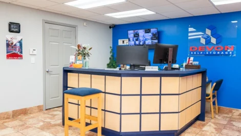 Office area Devon Self Storage - Stage Coach Trail in Greensboro, NC