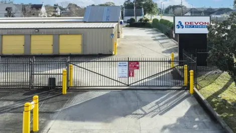Secure, gated storage units in Lafayette, LA at Devon Self Storage Congress Street