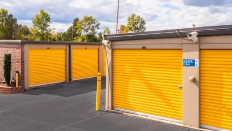 Devon Self Storage - Gate City, drive up storage with yellow doors