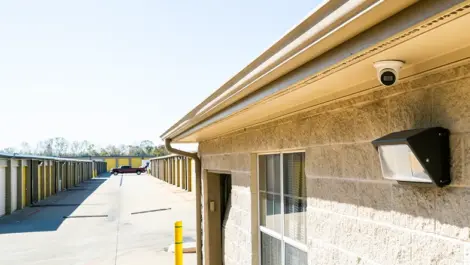 Security camera at storage facility in Pasadena, Texas