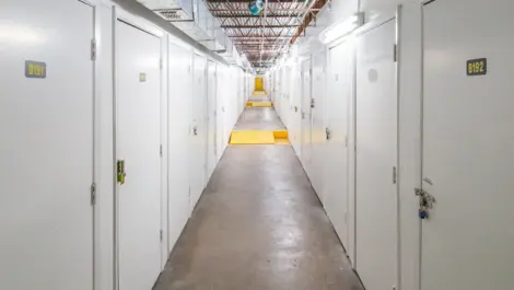 Interior image of Devon Self Storage hallway Richardson