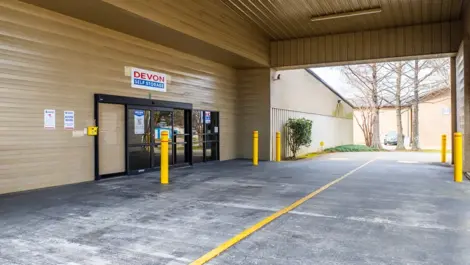 Exterior image of Devon Self Storage loading bay