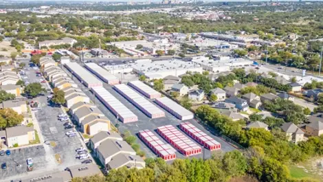 Aerial view of Devon Self Storage - Ingram Road in San Antonio, TX
