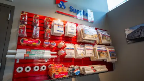 Wall of storage supplies in Cathedral City, CA