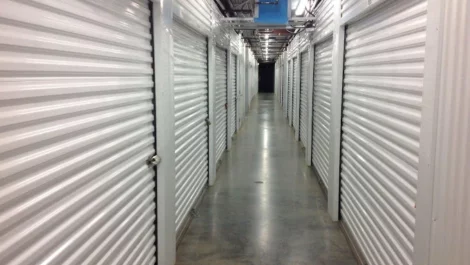 Devon Self Storage - 5961 Interstate, hallway to storage units