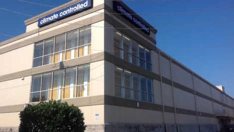 Outdoor view of multistory storage facility Devon Self Storage - 5961 Interstate