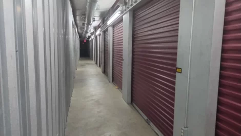 Hallway of indoor storage Devon Self Storage - Scott