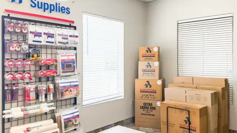 Boxes and moving/packing/storage supplies in Hendersonville, TN, at Devon Self Storage - Shackle Island