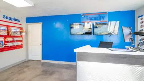 Wall of supplies Devon Self Storage - Duluth