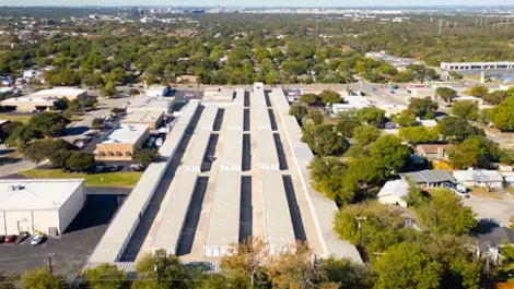 Aerial view of Devon Self Storage - Perrin in San Antonio, TX