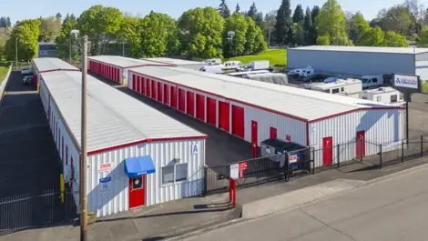 Devon Self Storage Kauffman Ave. Vancouver, WA Exterior Drone
