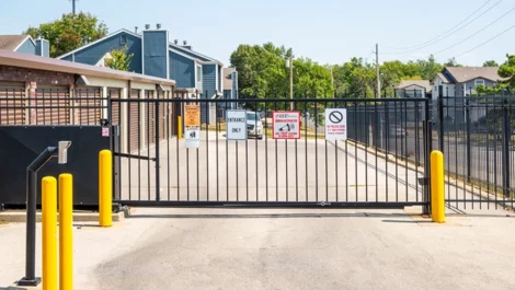 Gated Entrance to Devon Self Storage Lawrence, KS