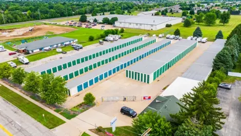 Aerial view Devon Self Storage facility
