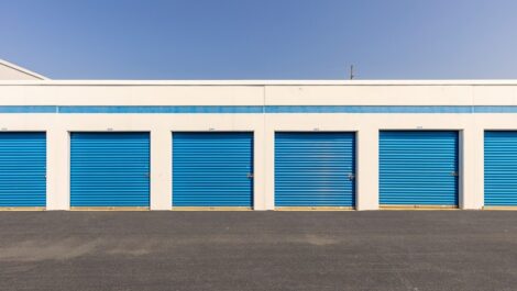 Devon - Exterior Units, blue doors, in Troy, IL on 1585 Troy O'Fallon Rd