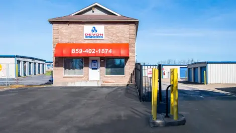 Devon Self Storage front office.