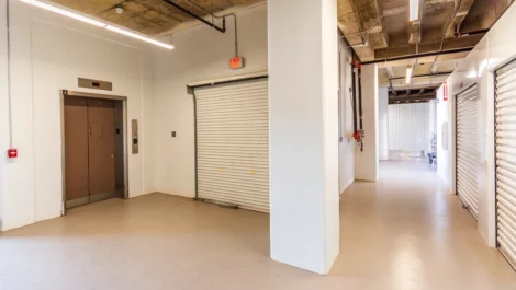 Elevator access to storage units in Lubbock, TX at Devon Self Storage - Lubbock storage unit