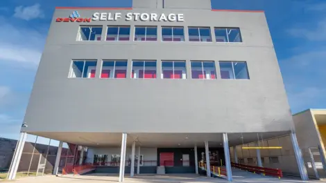 Storage facility entrance in Baton Rouge