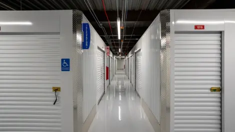 Interior view of Southfield Michigan Self Storage with indoor storage units
