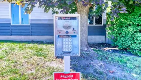 Keypad to enter storage facility in Wyoming, MI, Devon Self-Storage - 36th ST SW