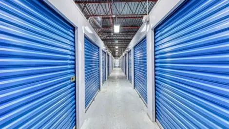 Hallway to large storage units