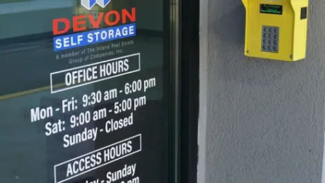 Keypad to access Devon Self Storage in Holly Hill, FL,
