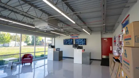 Devon Self Storage Fraser MI check-in office.